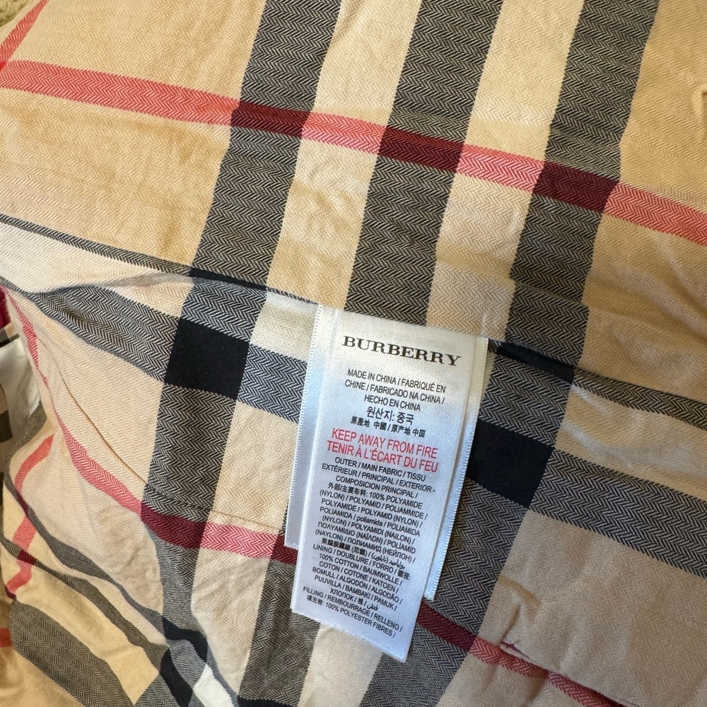 Burberry Kids Quilted Jacket - Burgundy - Picture 11 of 12
